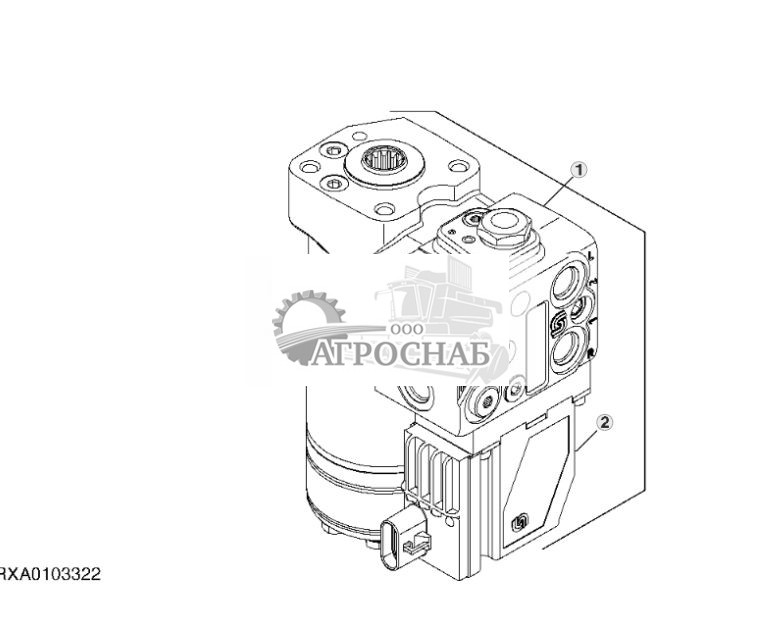 Блок управления системы рулевого управления, электрогидравлический клапан, AutoTrac™ - ST75517 807.jpg